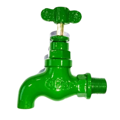 Green Cast Iron Bib Cock