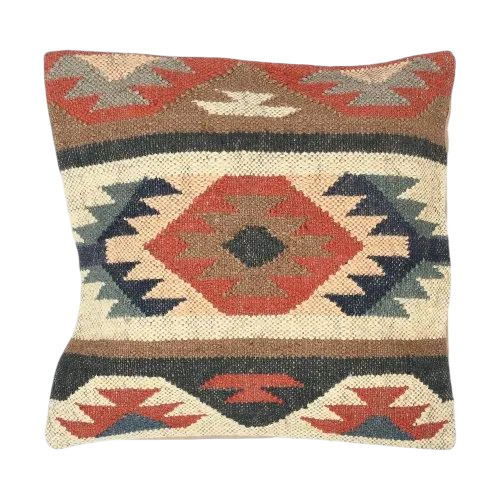 Handmade Wool Jute Cushion Covers