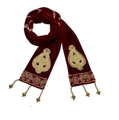 Indo Western Velvet Sherwani Dupatta