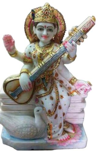 Marble Saraswati Statue