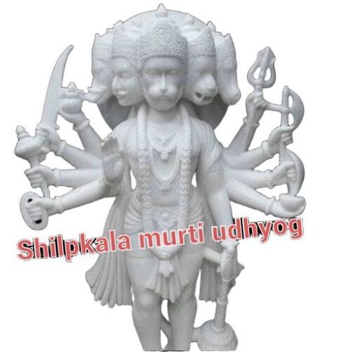 Panchmukhi Hanuman Marble Statue