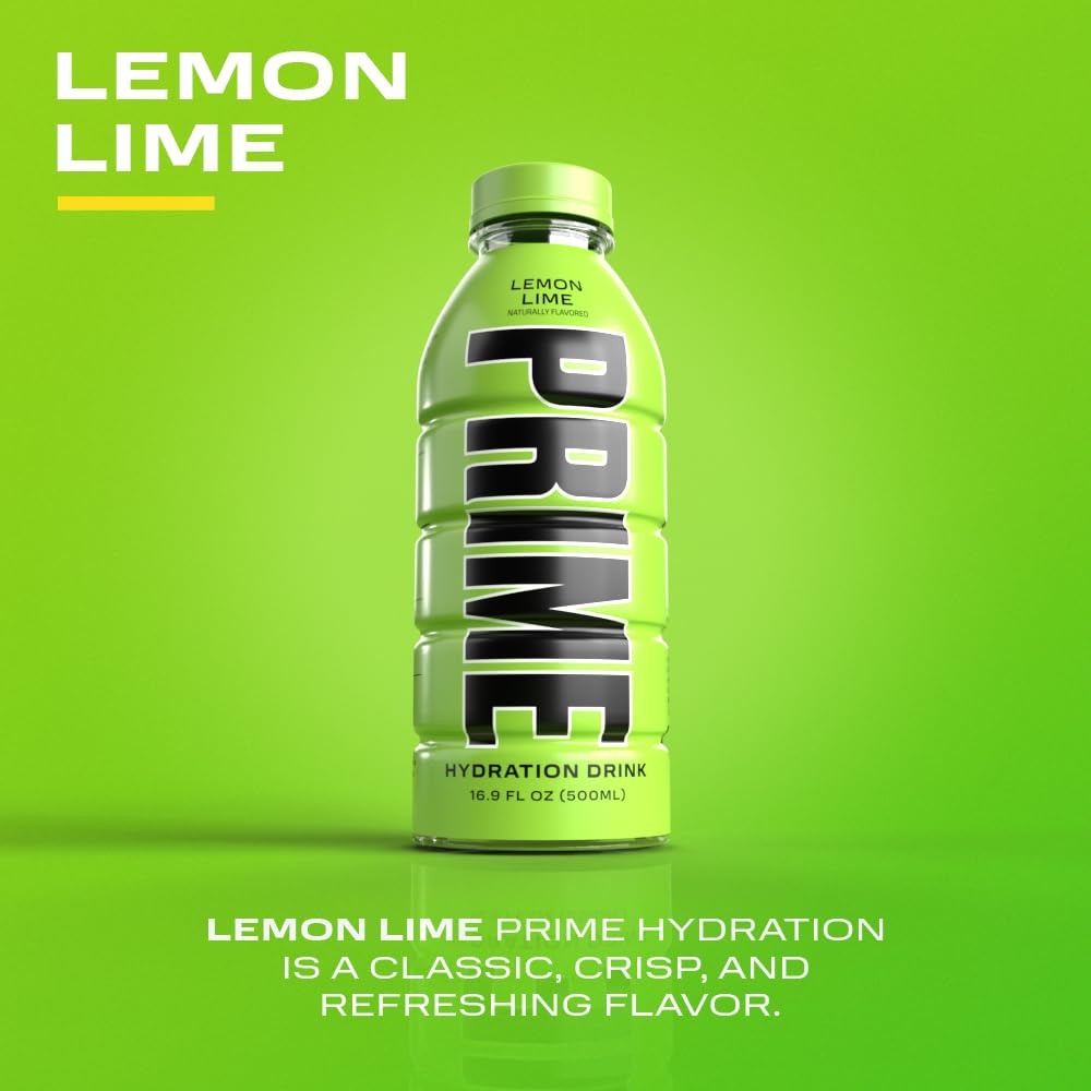 PRIME Hydration Lemon Lime Sports Drink 12 Pack