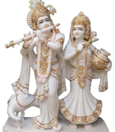 Radha Krishna Marble Murti
