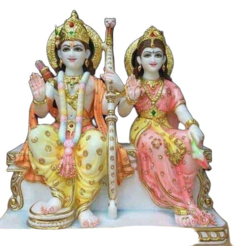 Ram Seeta Marble Statue