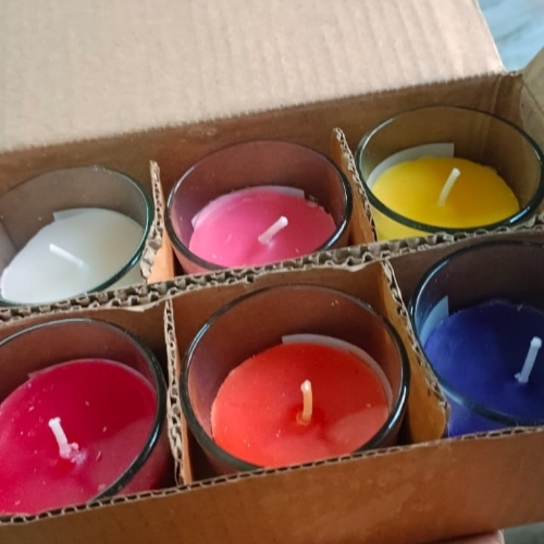 Small Candle Glass Jar Set