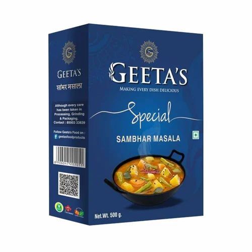 Spice Packaging Box - Color: Blue