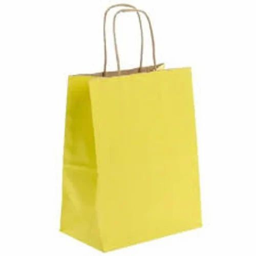 Yellow Paper Shopping Bags