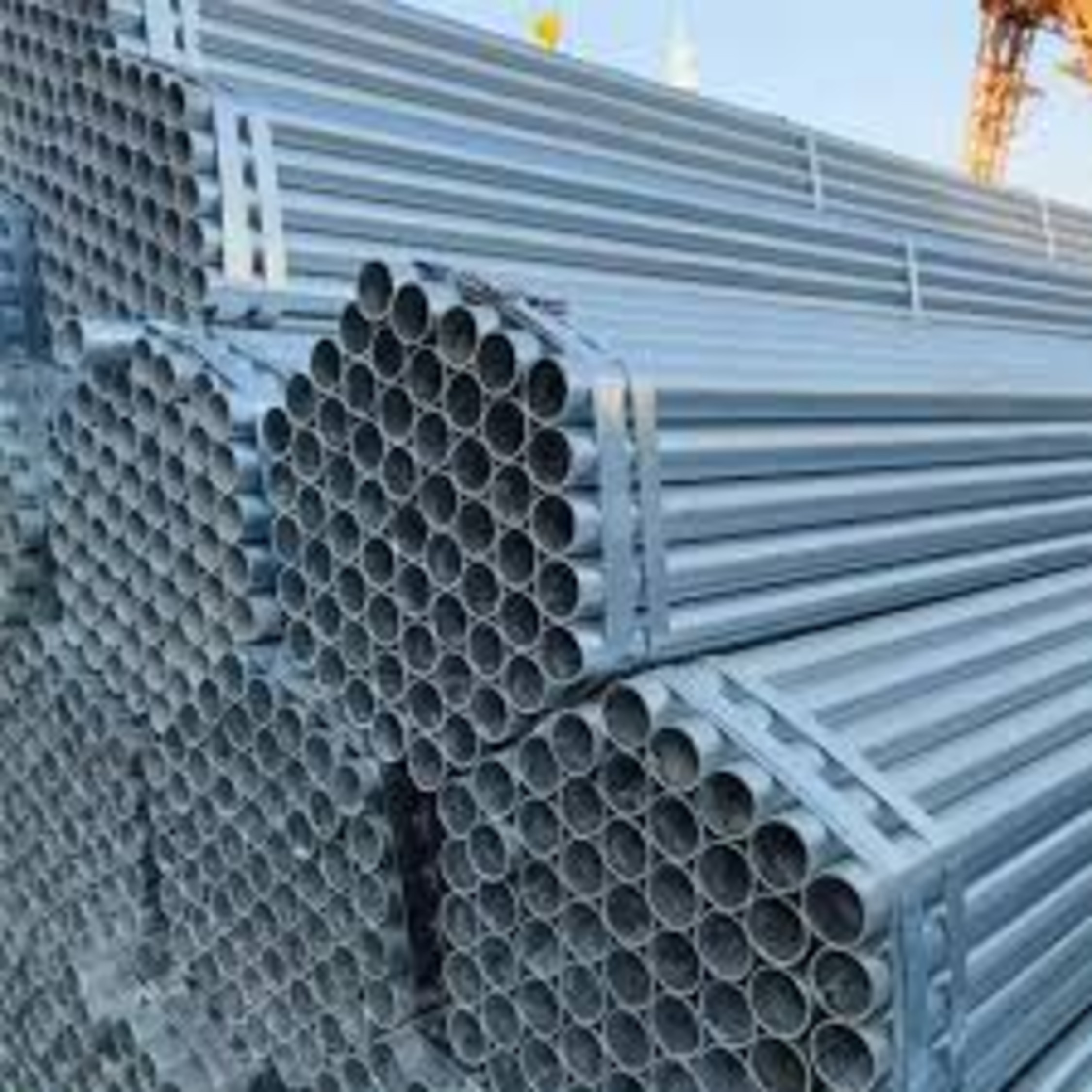 6 Meter Steel Scaffolding Pipe - Color: Silver