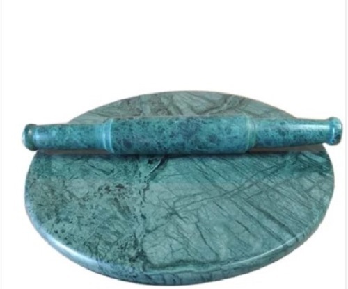 Green Marble Chakla Belan Set