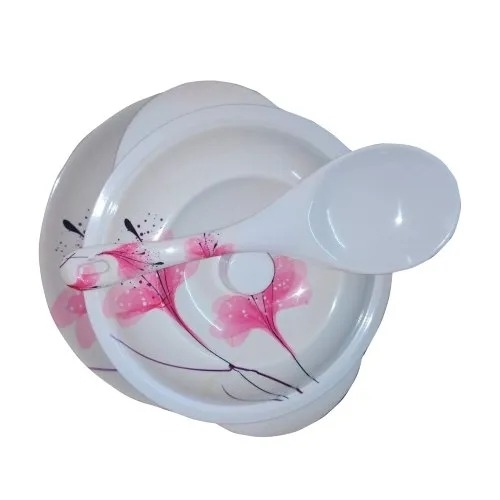 White Melamine Dinner Set