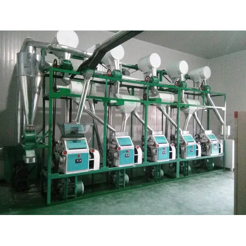 500KPH SS Automatic Maize Flour Mill Plant