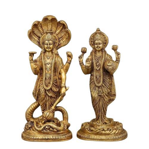 Brass Vishnu Laxmi Idol