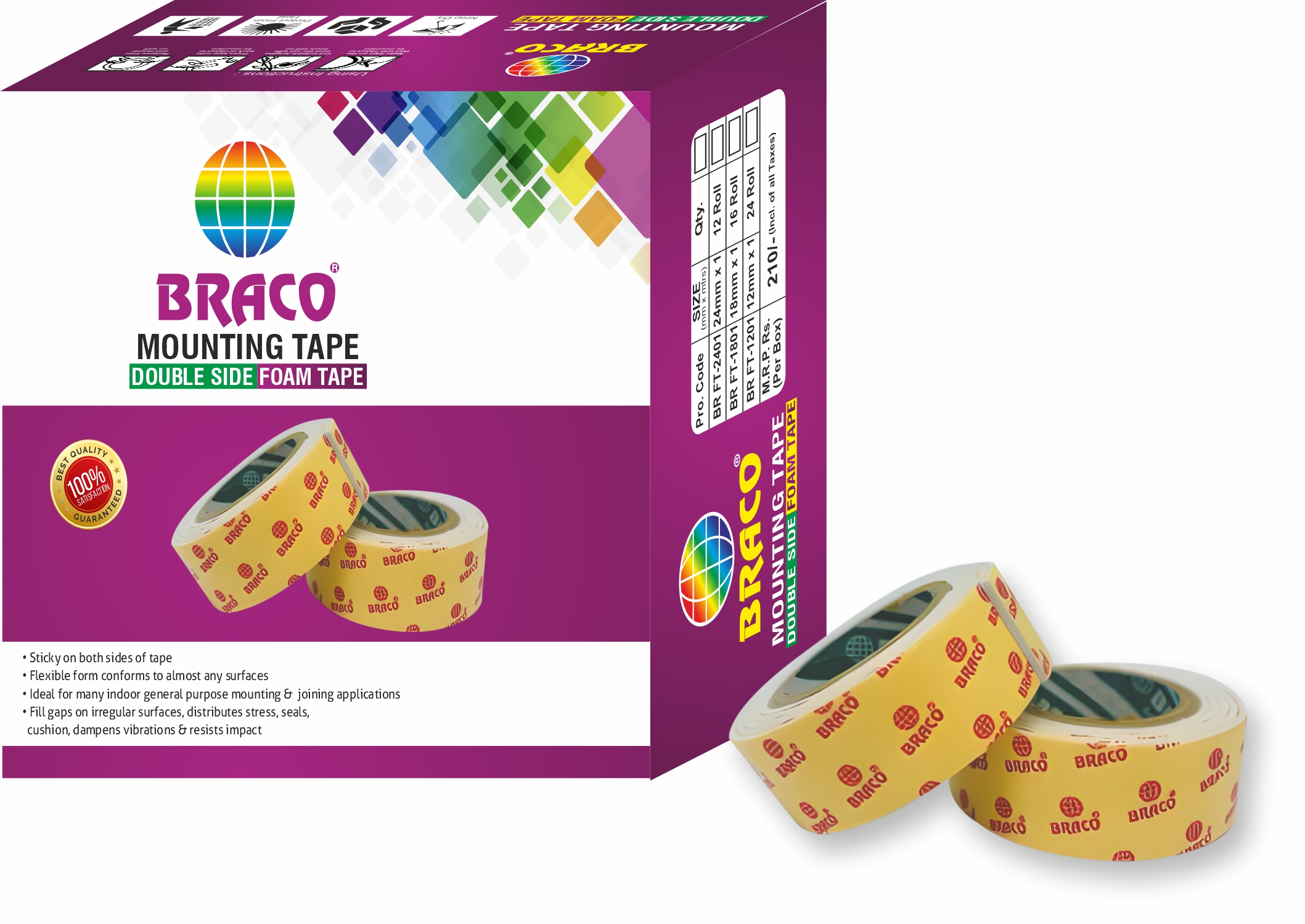 Double Sided Foam Tapes