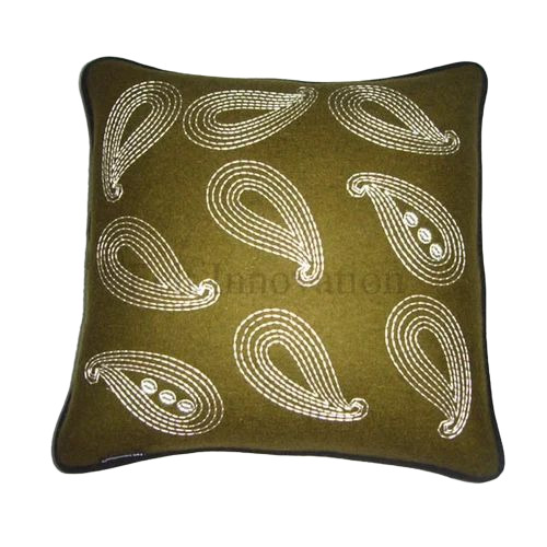 Embroidered Cotton Cushion Cover