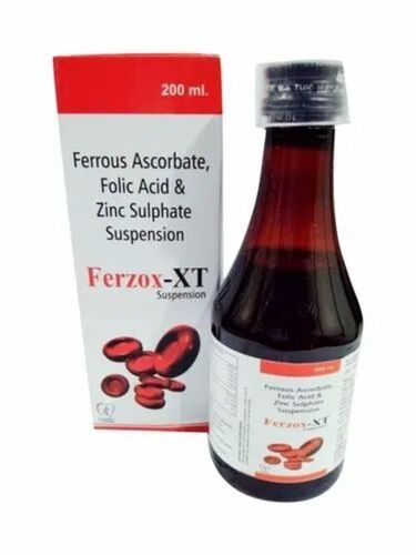 Ferzox -Xt लोहे का ऐस्कॉर्बेट फोलिक एसिड और जिंक सल्फेट निलंबन
