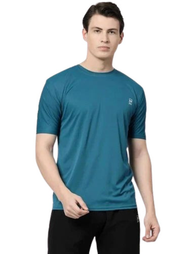 Plain Regular Fit Men T Shirt