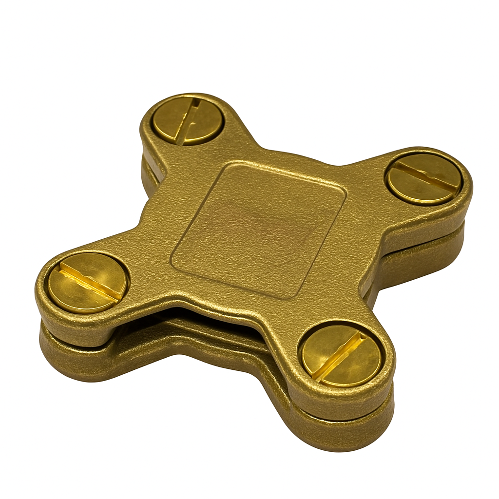 Square Tape Clamp - Color: Brass