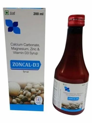Zoncal-D3 Calcium Carbonate Magnesium Zinc And Vitamin D3 Syrup