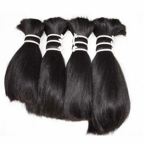 Bulk Human Hair - Standard Size Black, Women's Hair | Low Maintenance, Tested Quality, Enhances Appearance