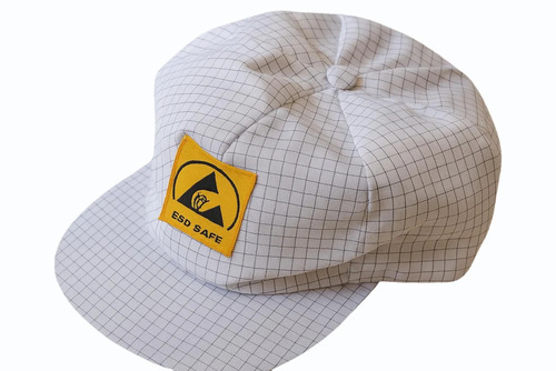 Confortable Fit Esd Cap - Color: White