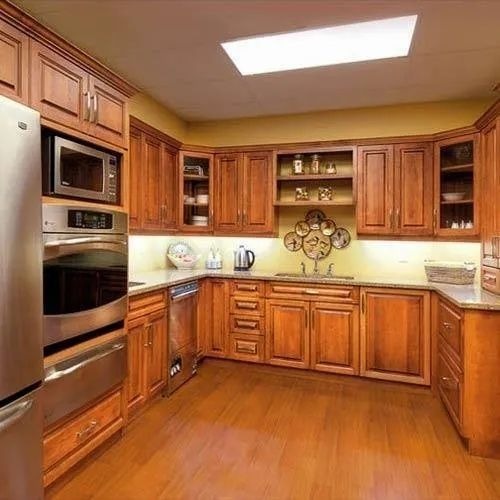 Rubberwood Modular Kitchen
