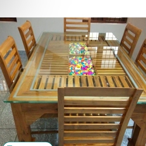 Teak Wood Dinning Table Set By Sri Sai Furniture