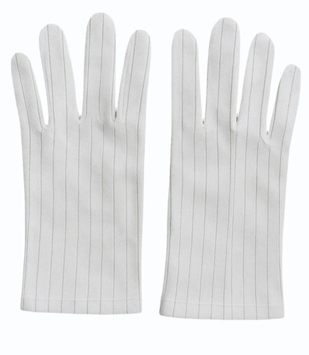 White Esd Glove - Fabric Type: Cashmere