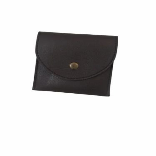 black Pu leather jewellery pouch