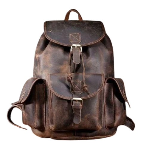 Brown Leather Backpack Bags