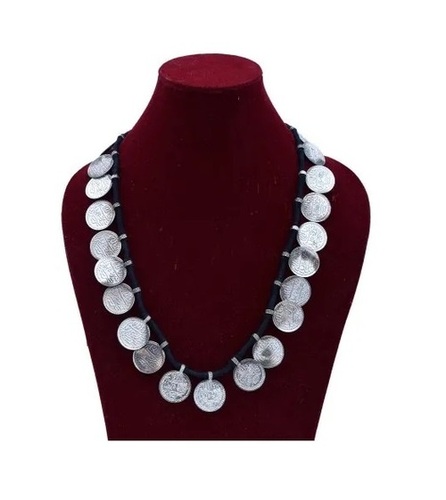 German Silver Coin Necklace