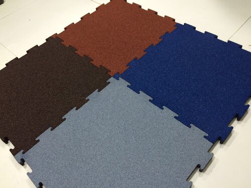 Interlock Tiles With Rubber