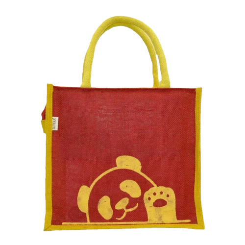 Jute Printed Tote Bag