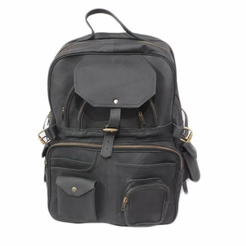 Leather Laptop Backpack
