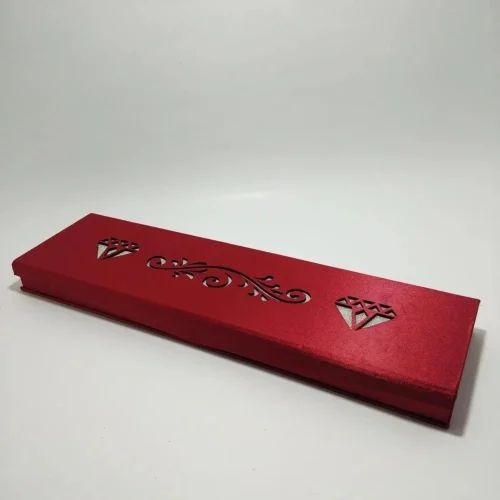 Maroon Laser Satin Chain Box