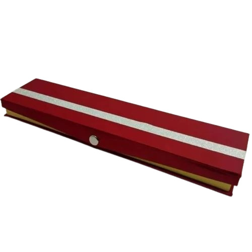 Striped Plain Satin Chain Box