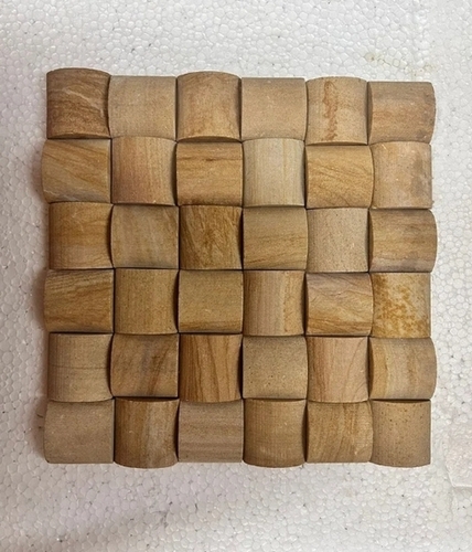 Teak Wood Sandstone Moulding Wall Tile