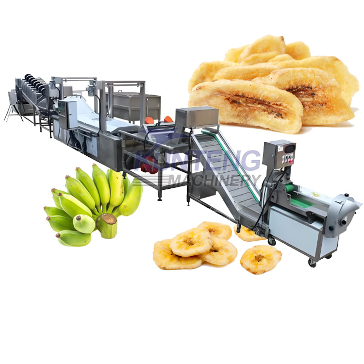 Banana Slice Deep Frying Production Line Fruit Slice Continuous Frying Equipment Banana Chips Production Line Manufacturer