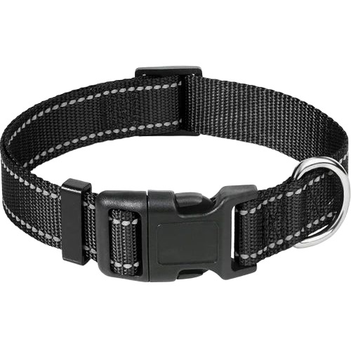 Black Nylon Dog Collar