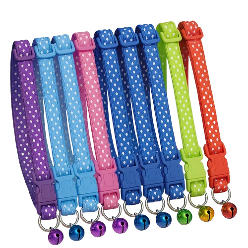 Dotted Design Nylon Cat Collar