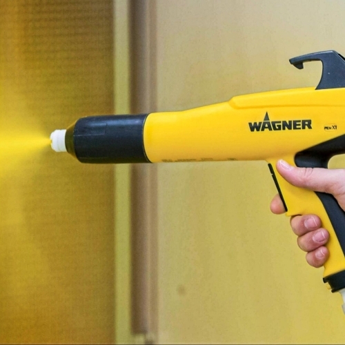 Powder coating guns.