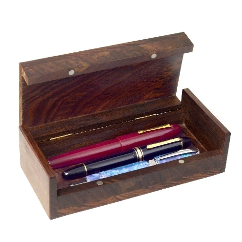 Rectangular Wooden Pen Box