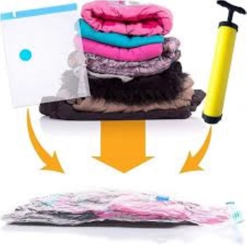 Reusable Ziplock Smart Space Vacuum Storage Bag