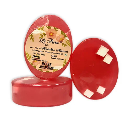 100 Gm Rose Bath Soap - Color: Red