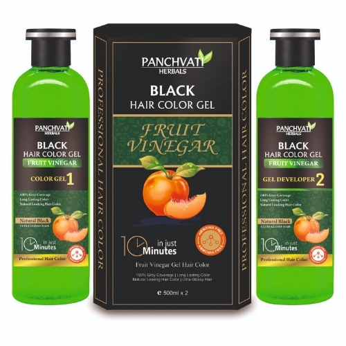 Fruit Vinegar Black Hair Color Gel