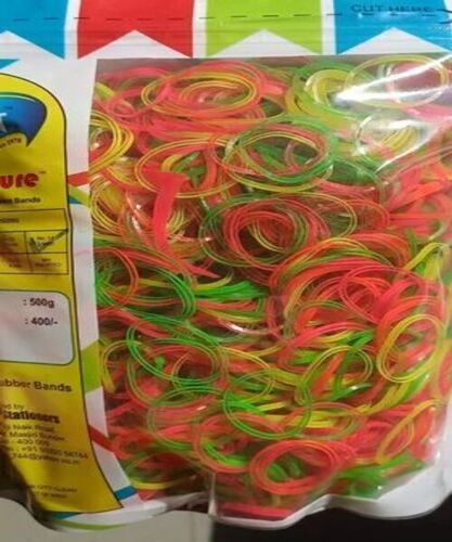 Nylon Rubber Bands - Nylon Material, Multicolor, Round Shape | Soft, Flexible, Packaging Use