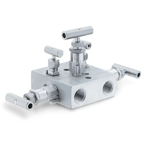 SS Three Way Manifold Needle Valves