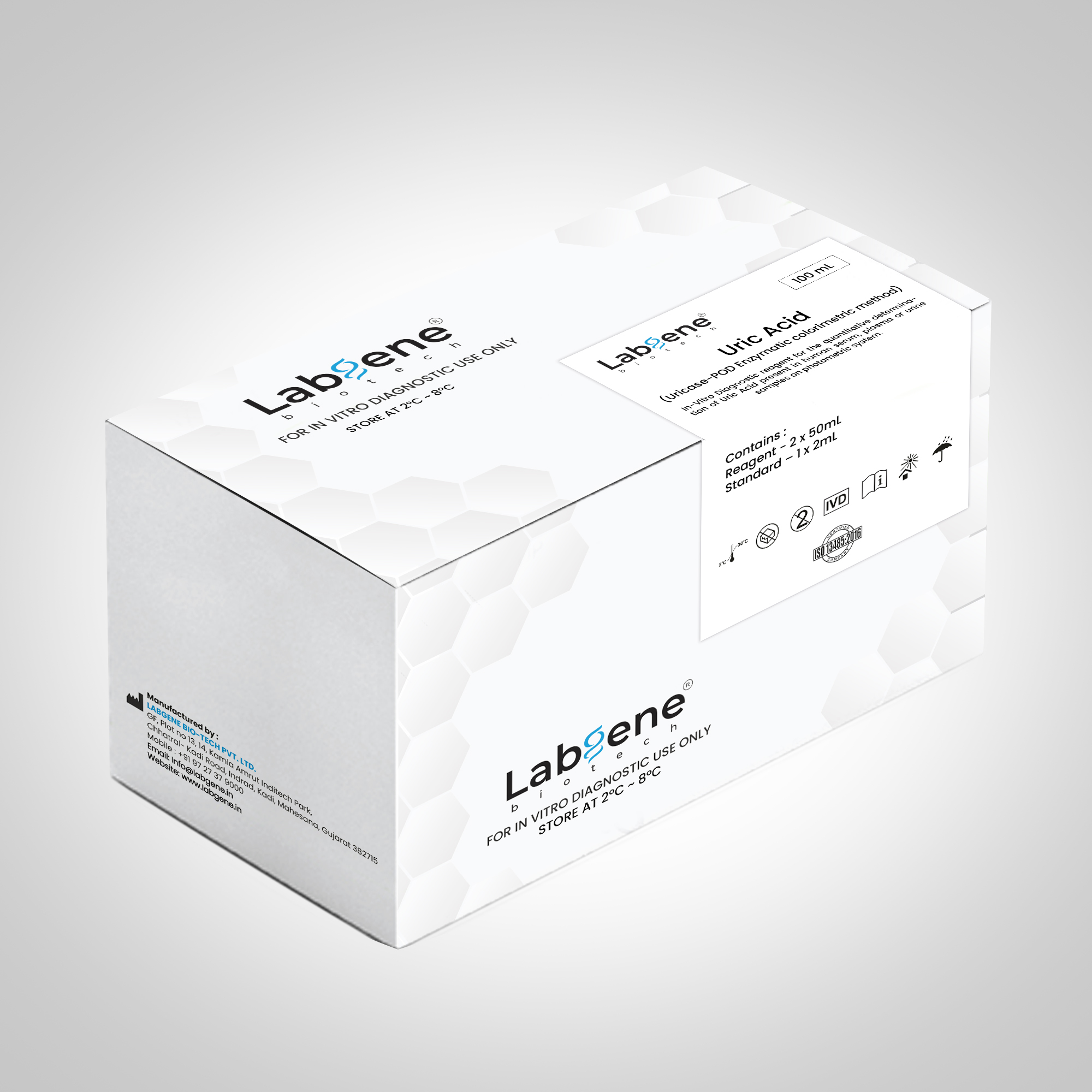 Uric Acid Reagent Kit (Uricase-POD Method) for Quantitative Determination