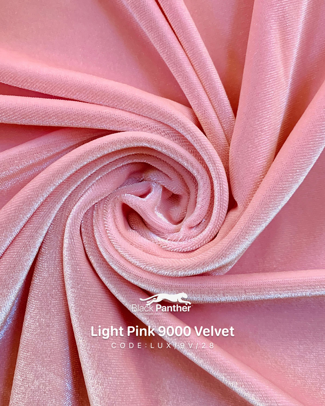 9000 Single Tone Velvet Fabric For Interior Furnishing - Color: Light Pink