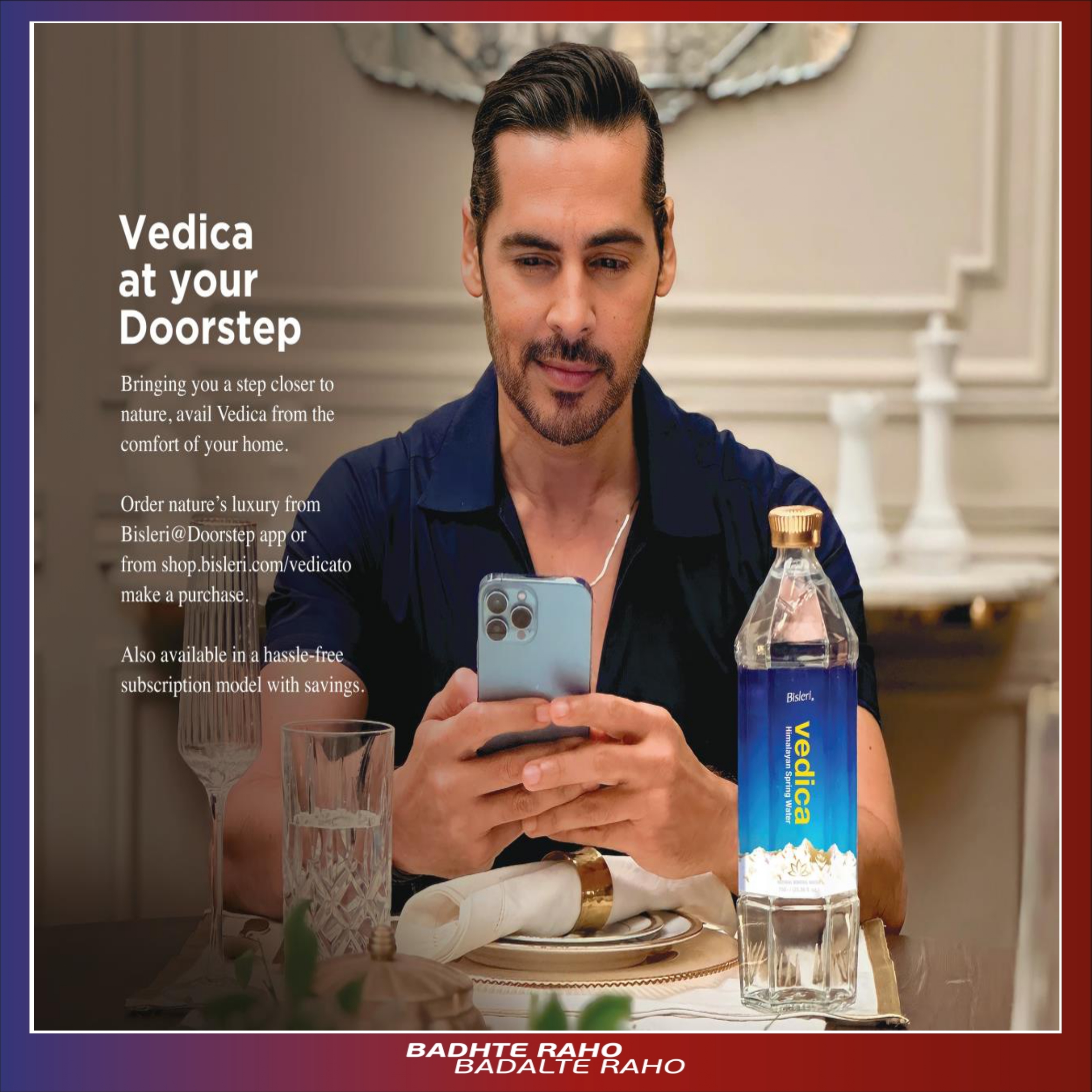 Bisleri Vedica 750ml Glass Water Bottle Case Of 12 Bottles