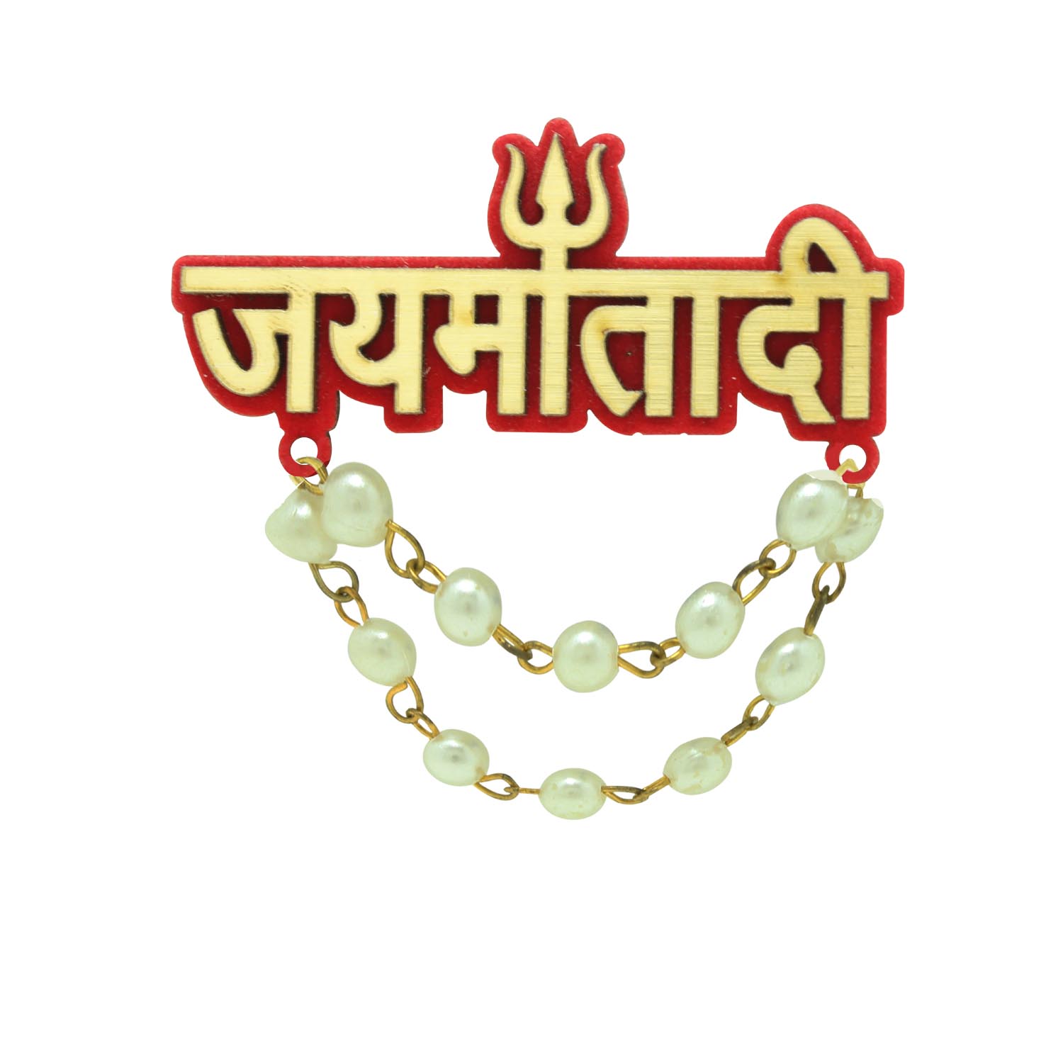 Jai Mata Di Trishool Brooch